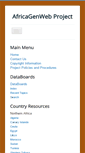 Mobile Screenshot of africagenweb.org