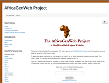 Tablet Screenshot of africagenweb.org